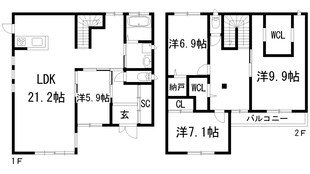 清和台東5丁目戸建の物件間取画像